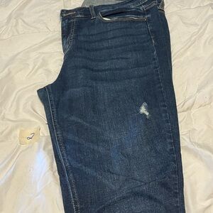 Studio Blue Skinny Jeans with Lived-In Look